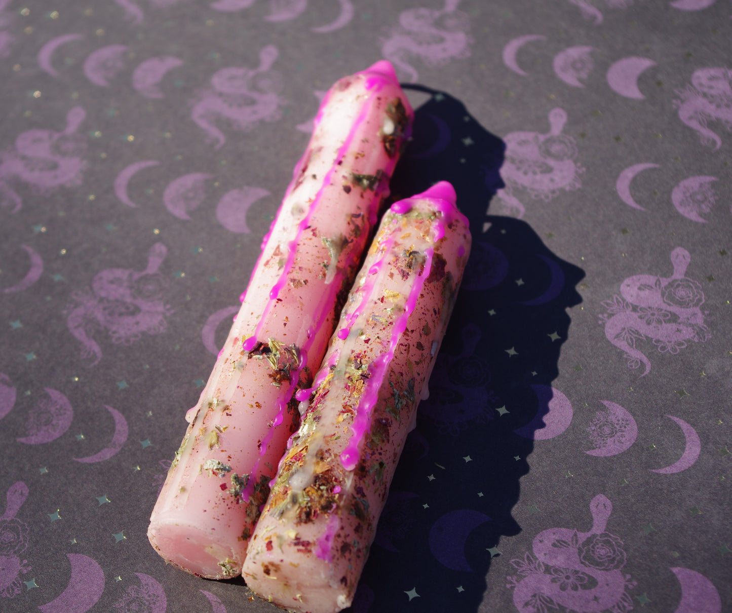 Herb Dripped Taper Candles