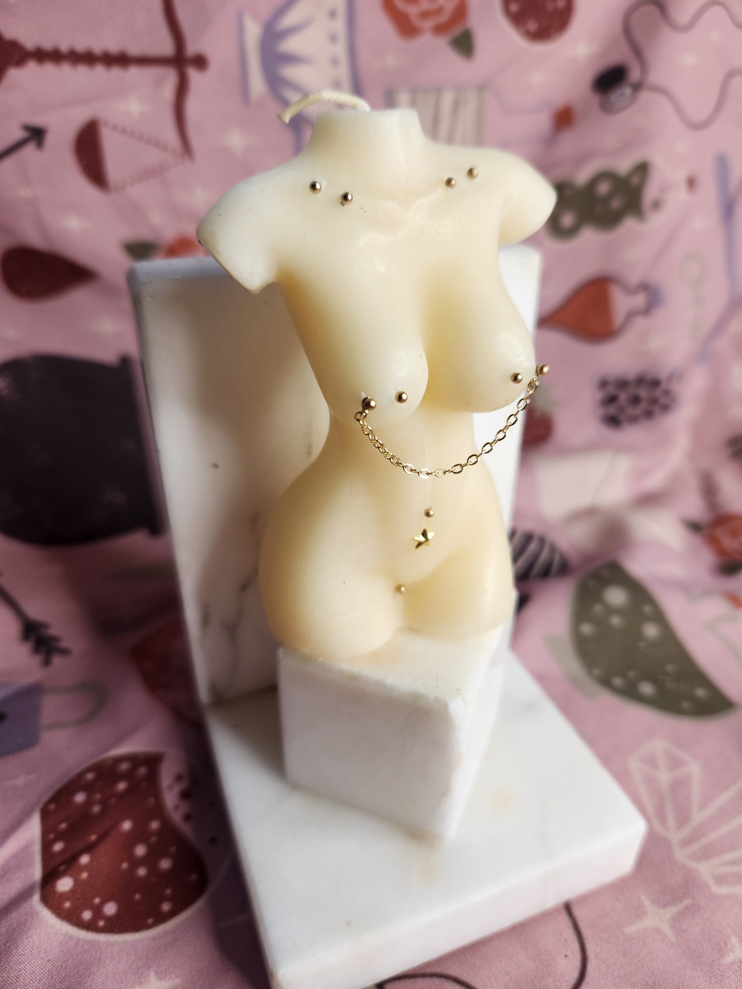 Pierced Goddess Votive Candles