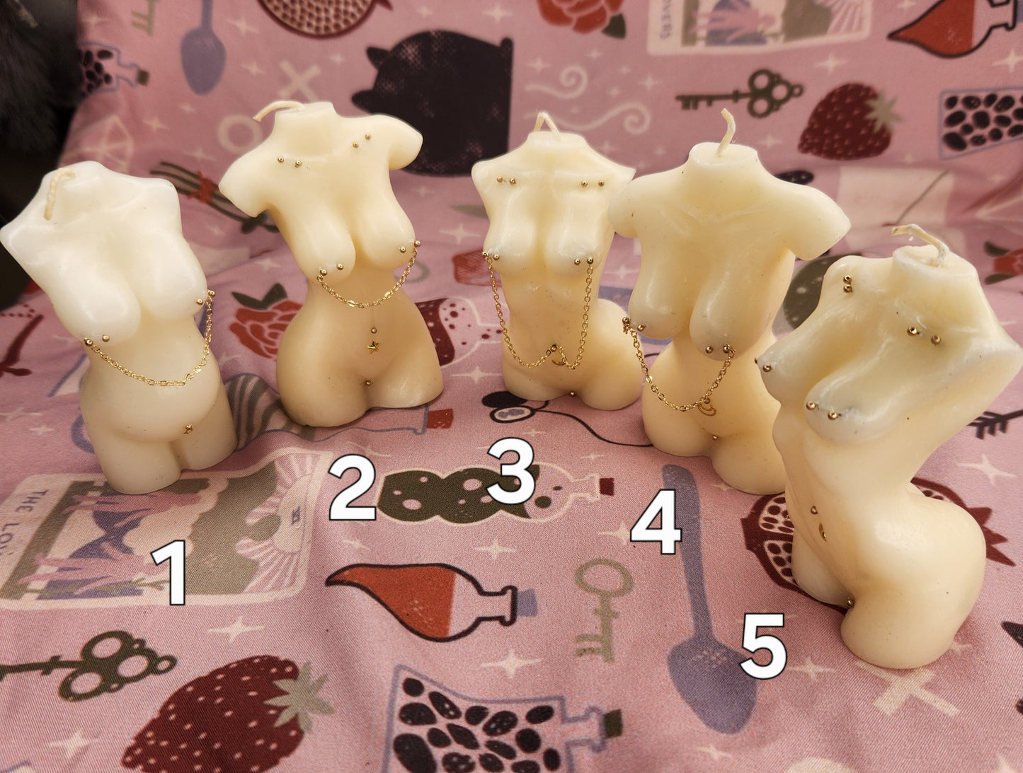 Pierced Goddess Votive Candles