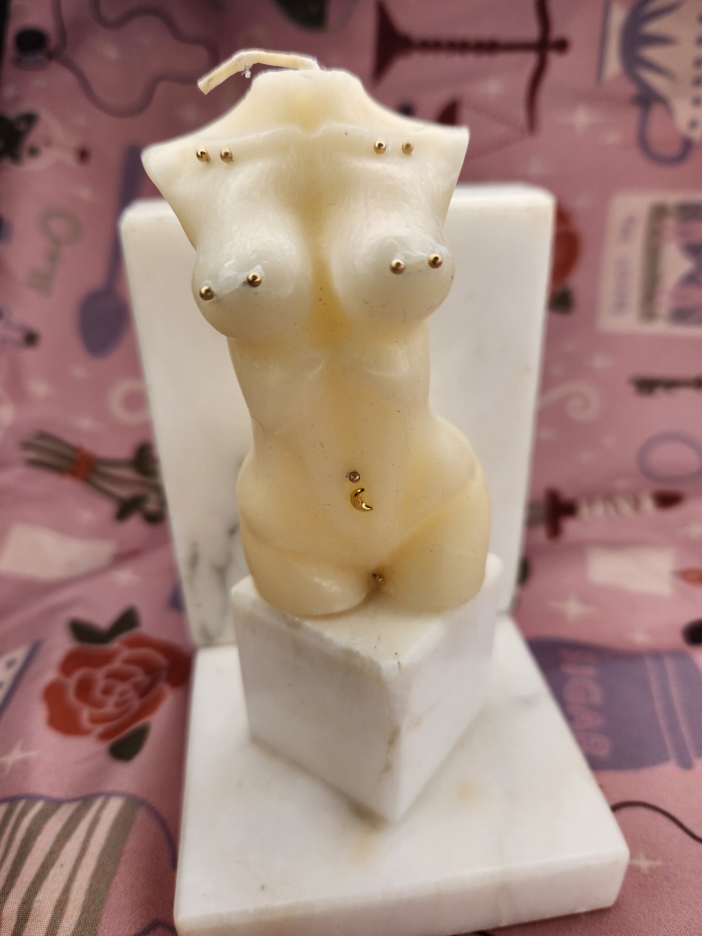 Pierced Goddess Votive Candles