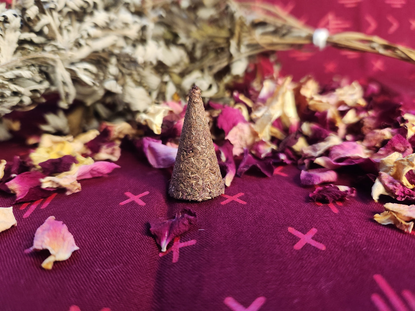 Mugwort & Rose Handmade Incense Cones