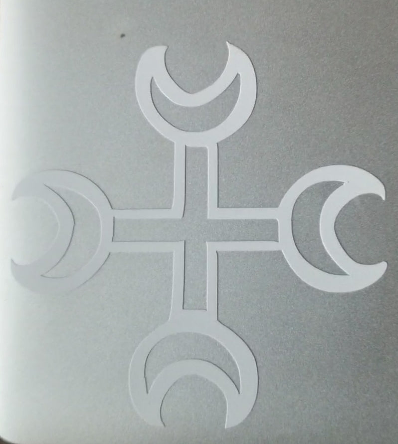 Lunar Cross Removable Sticker