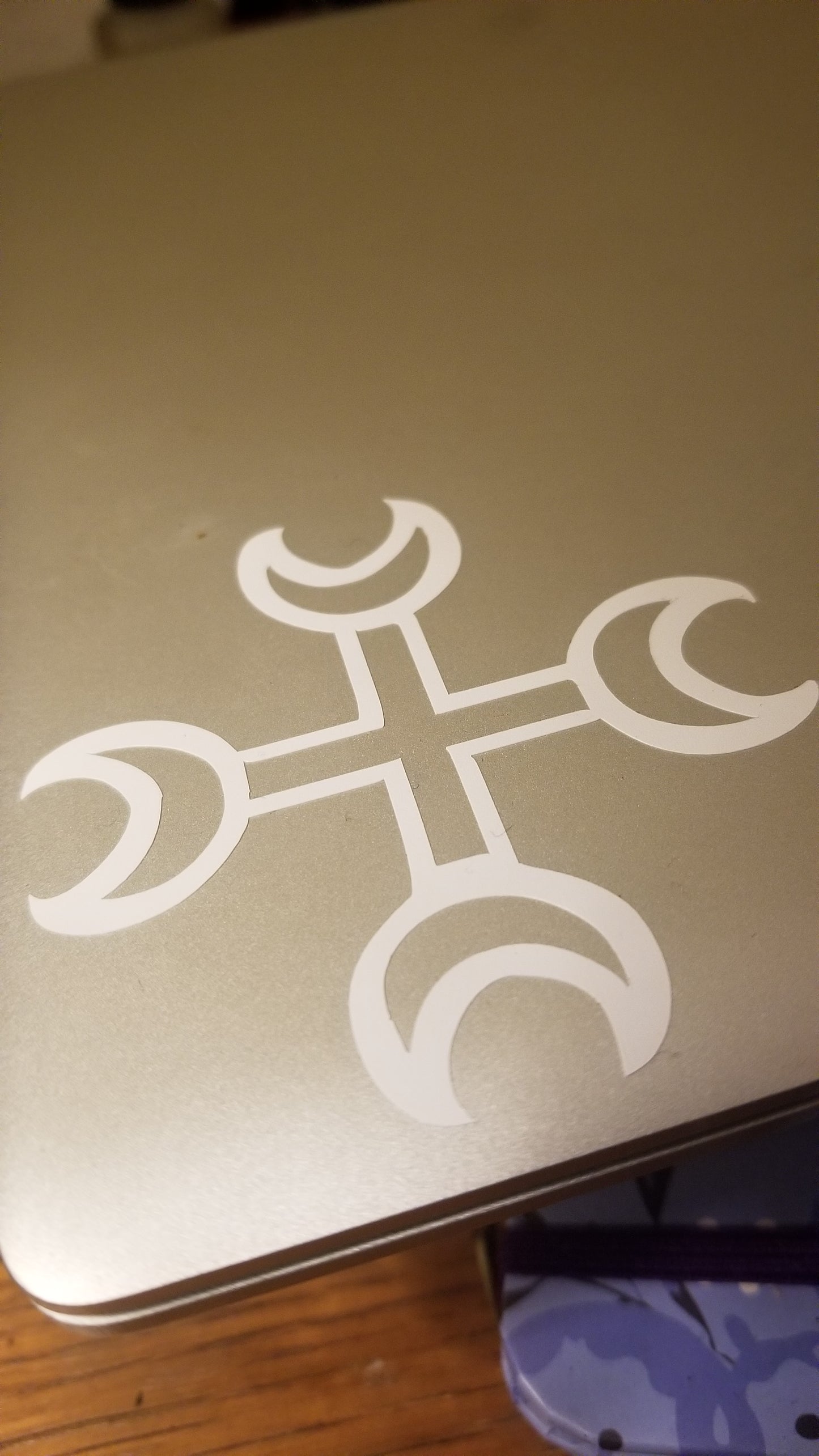 Lunar Cross Removable Sticker