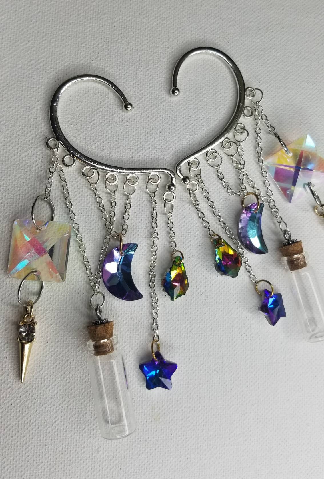 Sun Catching Prism Ear Wraps