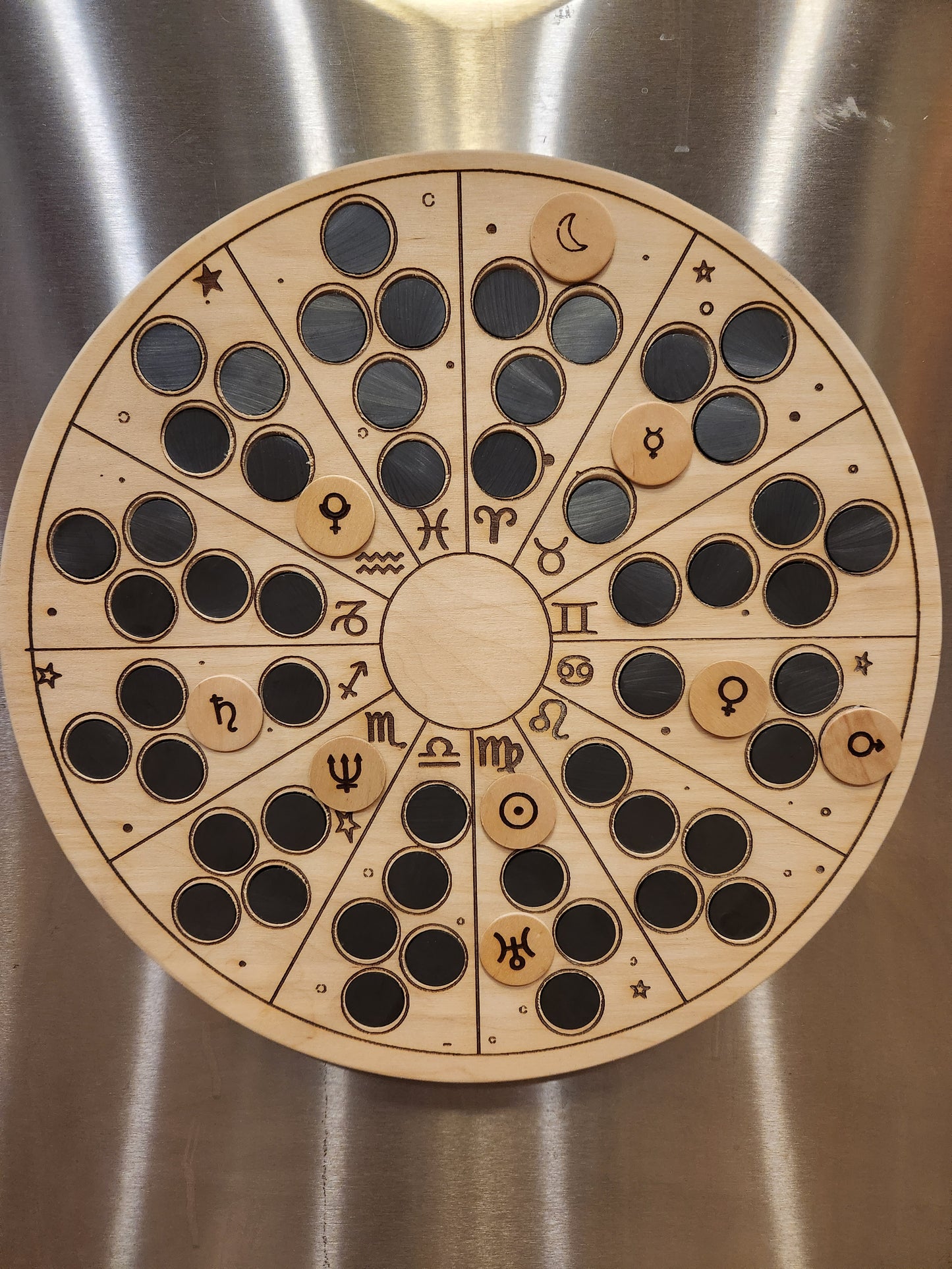 Magnetic Planet Tracking Wheel Astromancy Zodiac Tracker