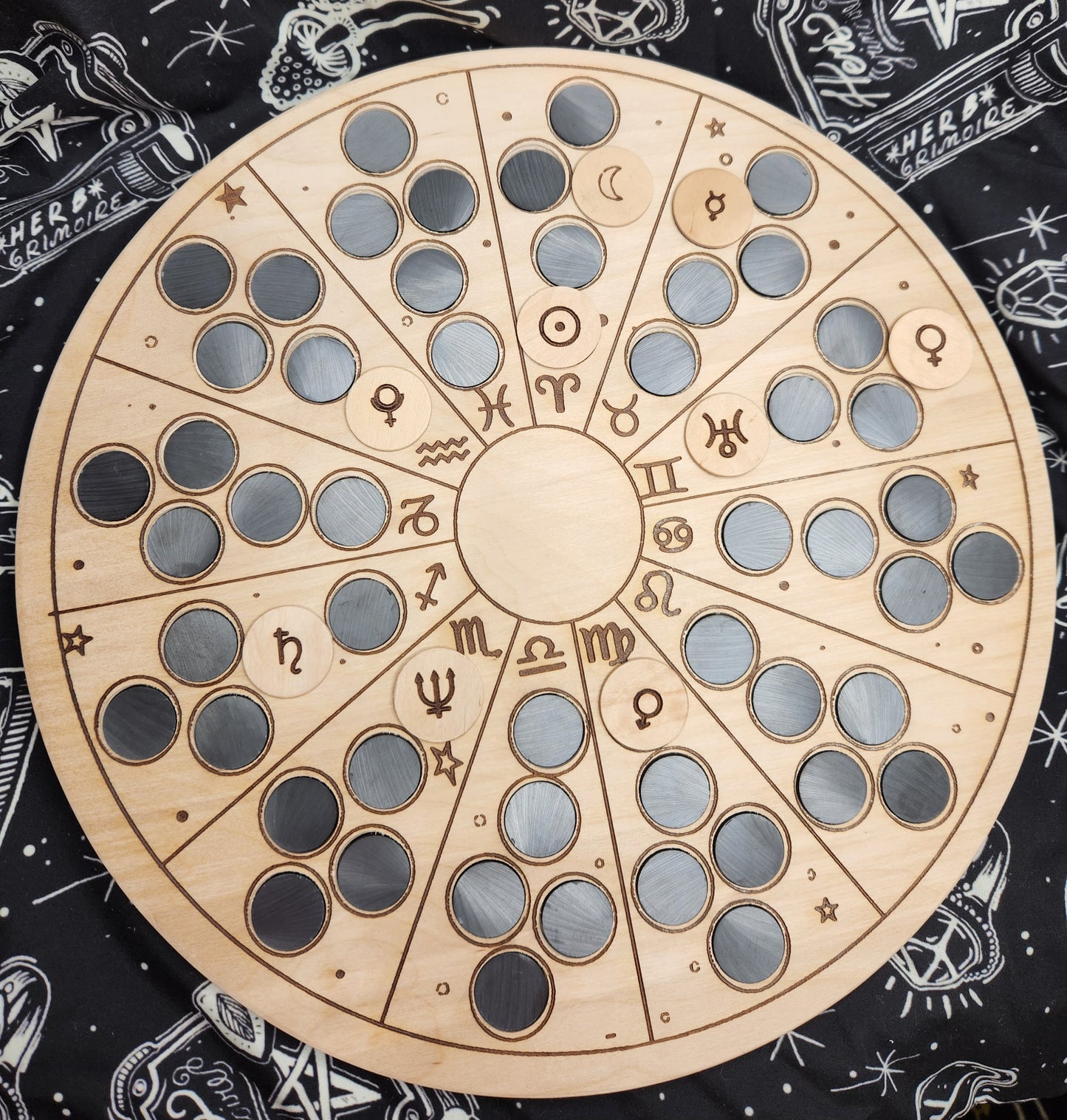 Magnetic Planet Tracking Wheel Astromancy Zodiac Tracker