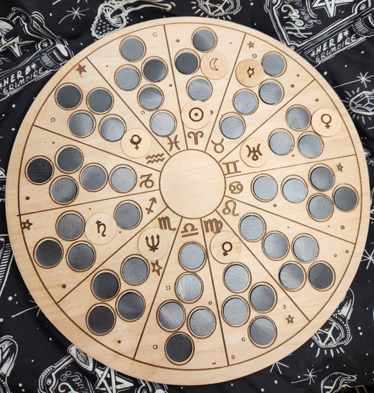 Magnetic Planet Tracking Wheel Astromancy Zodiac Tracker