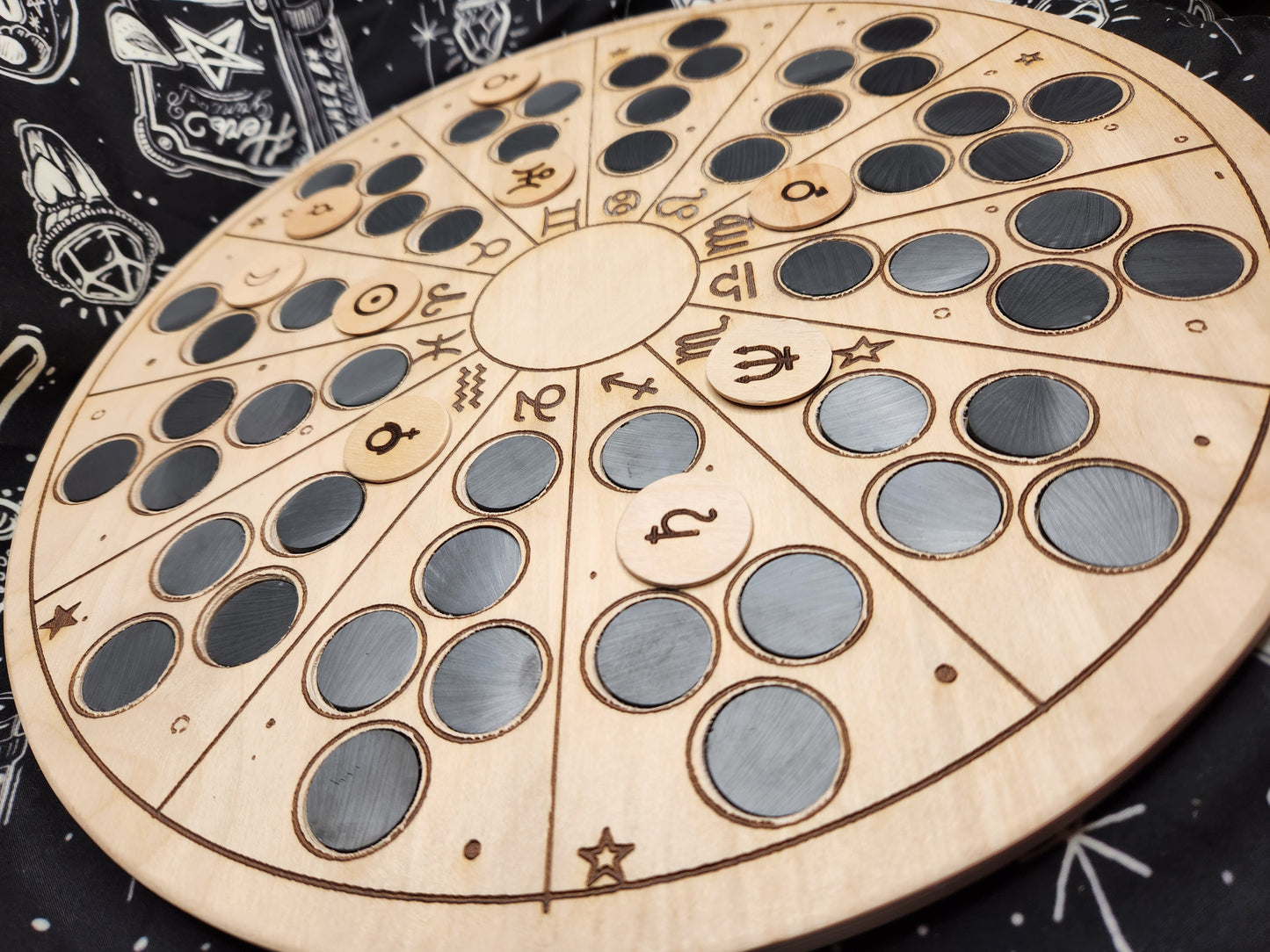 Magnetic Planet Tracking Wheel Astromancy Zodiac Tracker