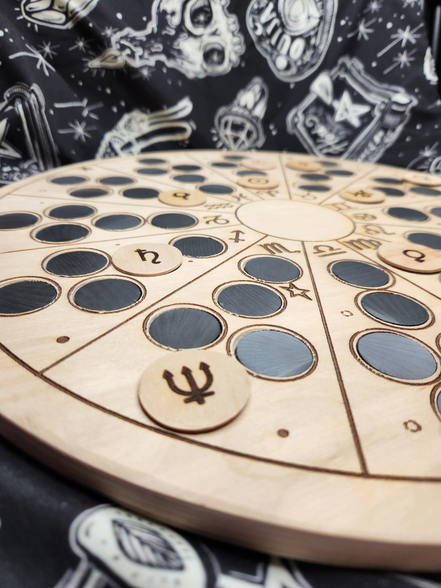 Magnetic Planet Tracking Wheel Astromancy Zodiac Tracker