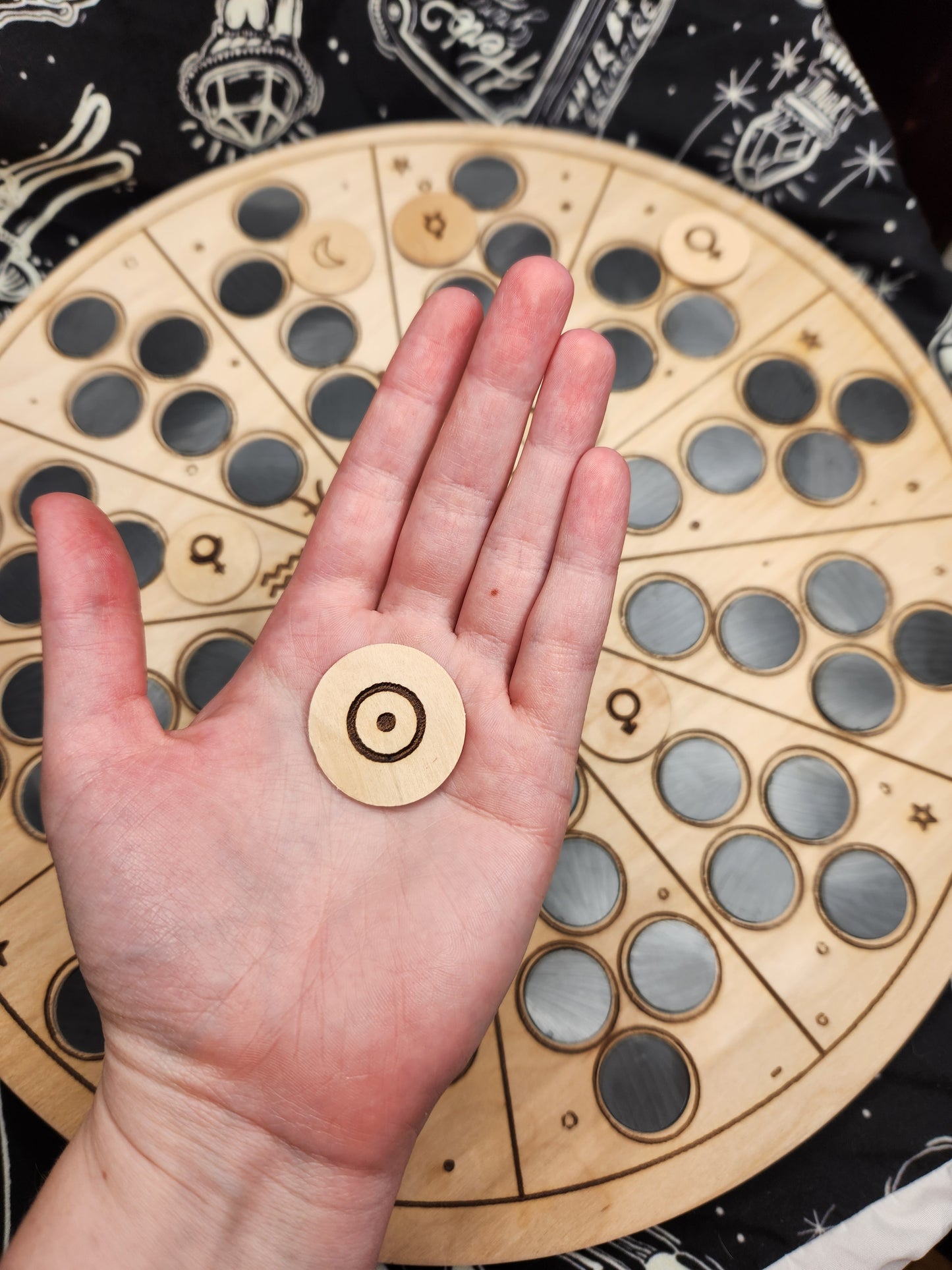 Magnetic Planet Tracking Wheel Astromancy Zodiac Tracker