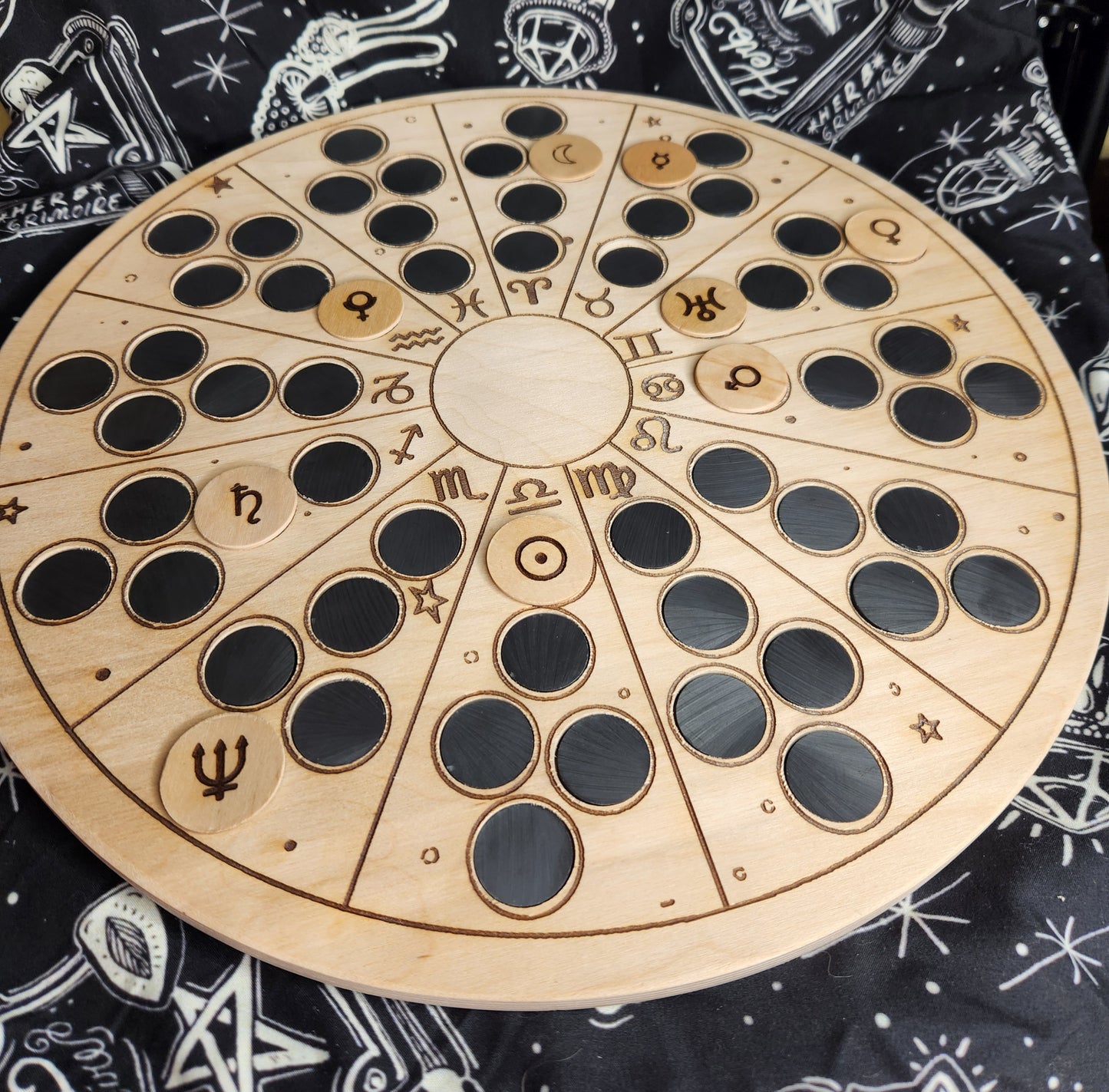 Magnetic Planet Tracking Wheel Astromancy Zodiac Tracker