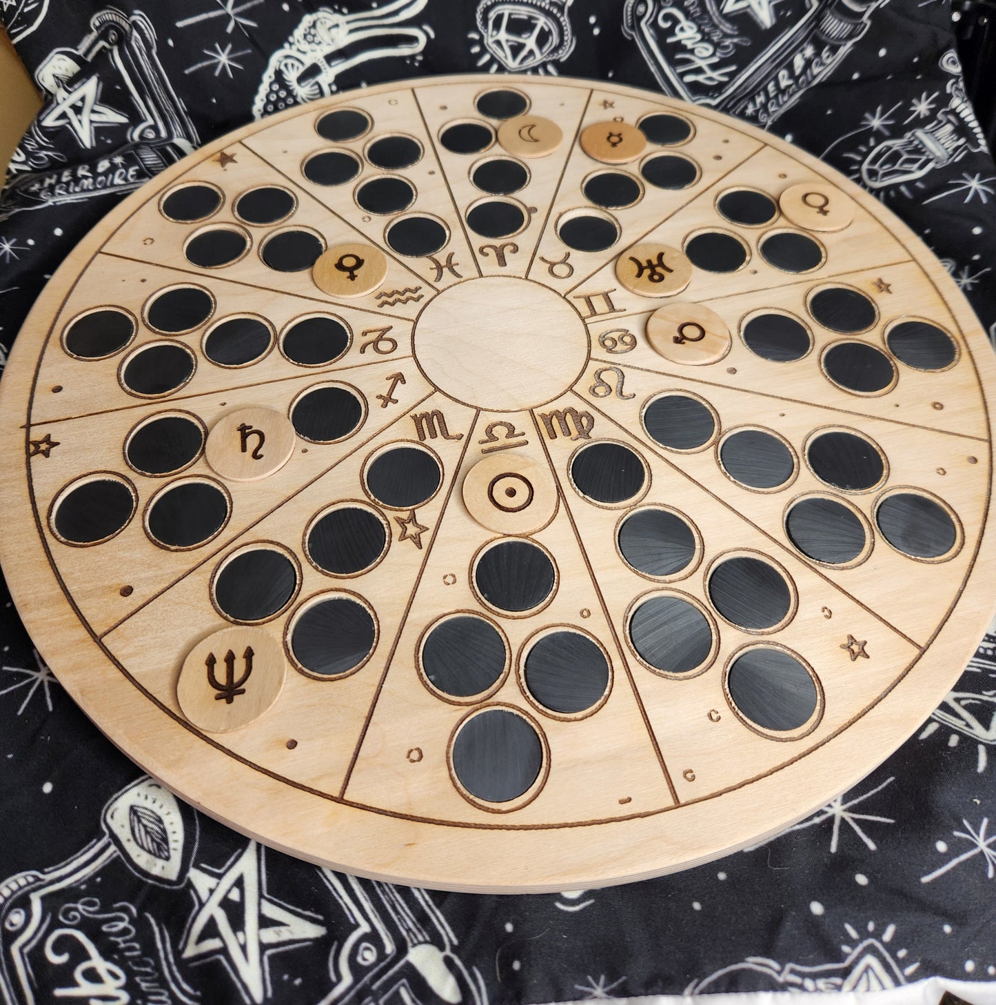 Magnetic Planet Tracking Wheel Astromancy Zodiac Tracker