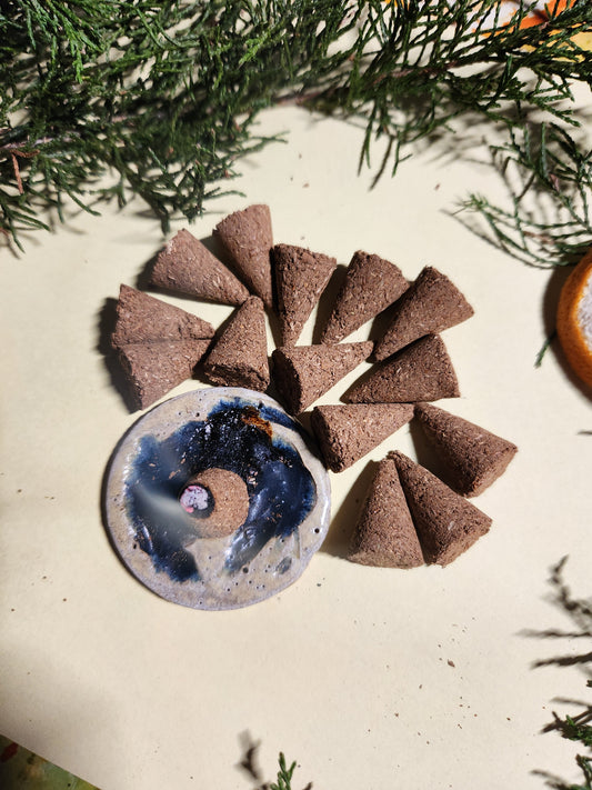 Handmade Balsam Fir Incense Cones pack of 20