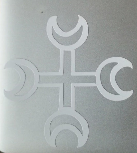 Lunar Cross Removable Sticker